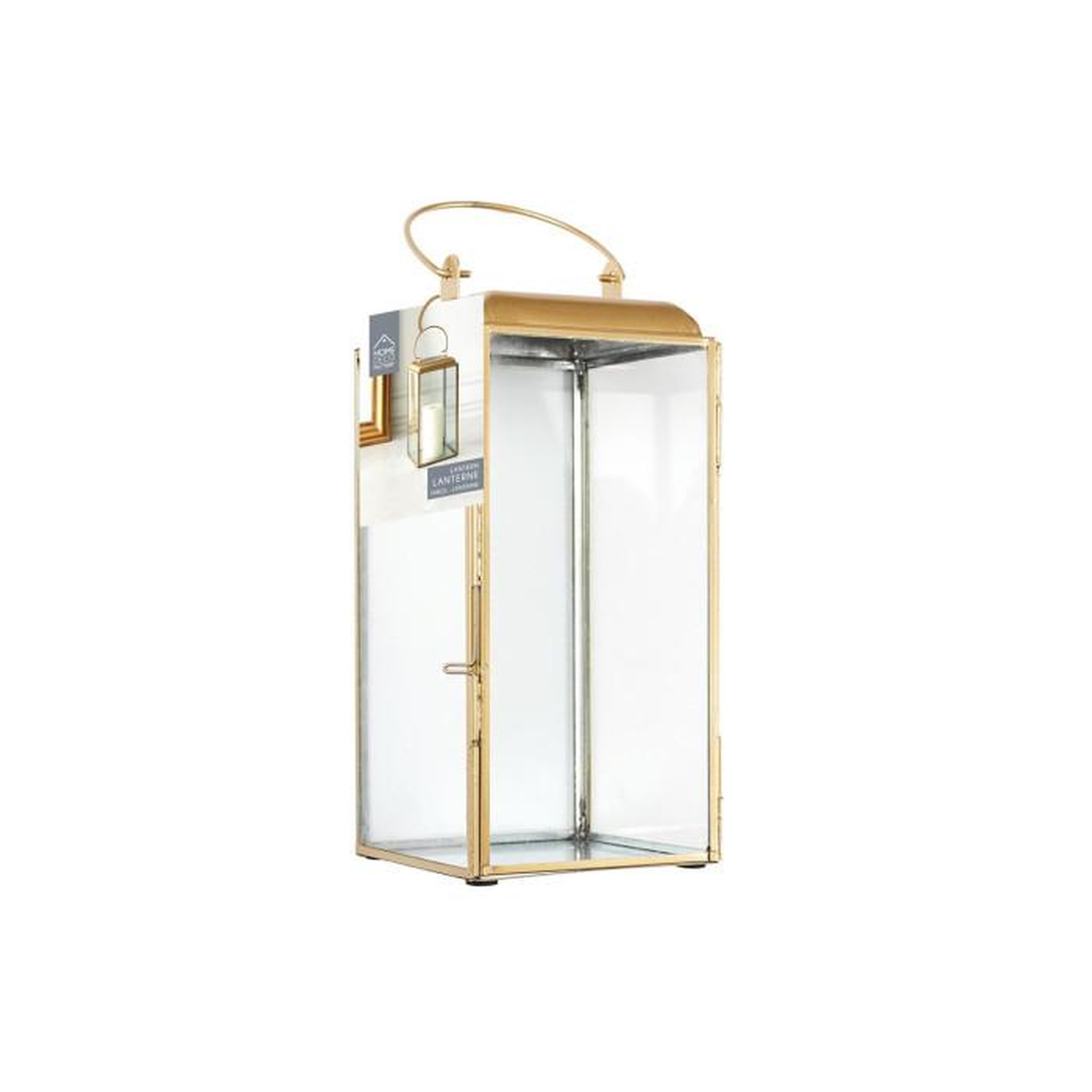 Voir la diapositive 5 : Paris Prix Lanterne Déco en Métal  Girotto  30cm Or