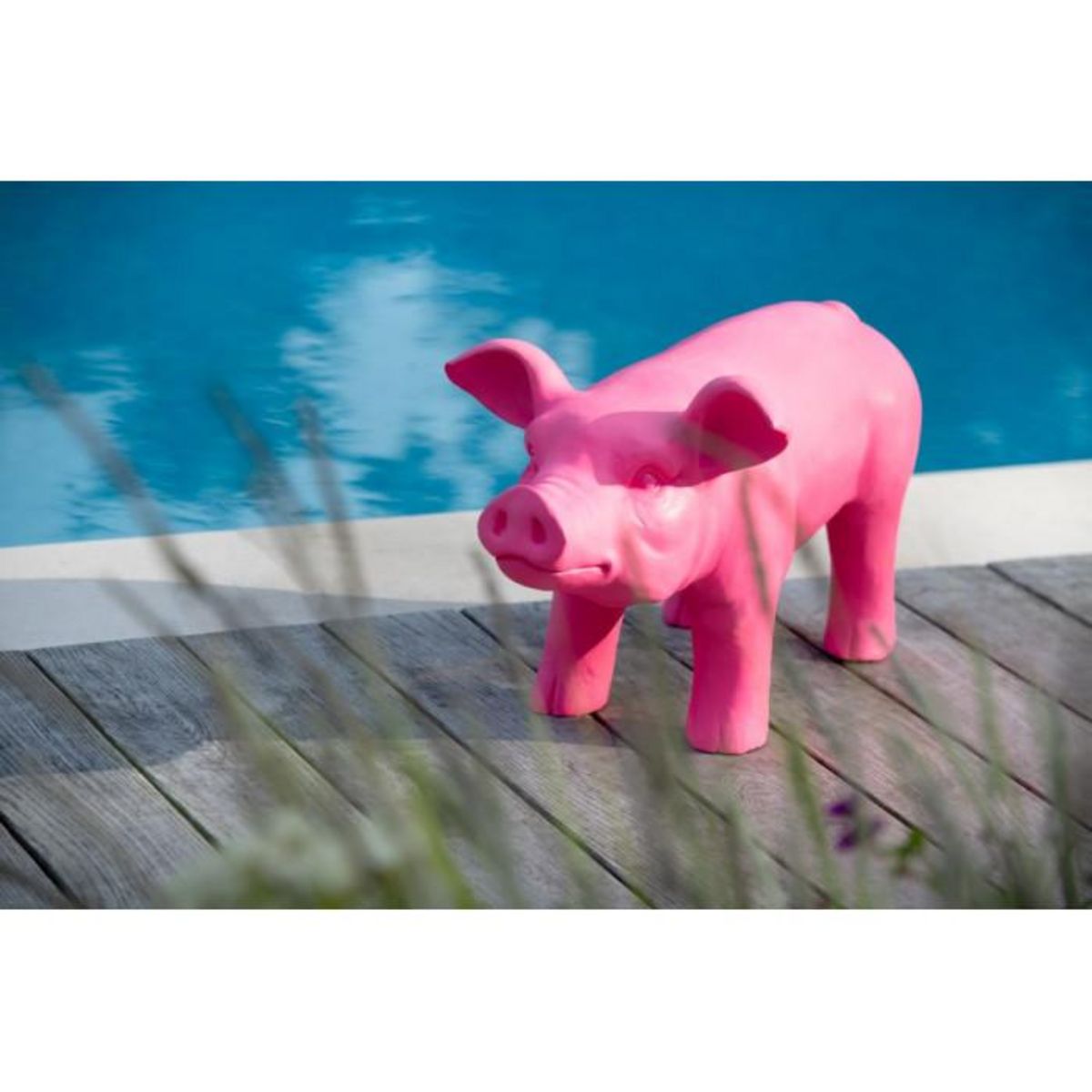 Paris Prix Statuette Cochon Extérieur  Alfredo  66cm Rose