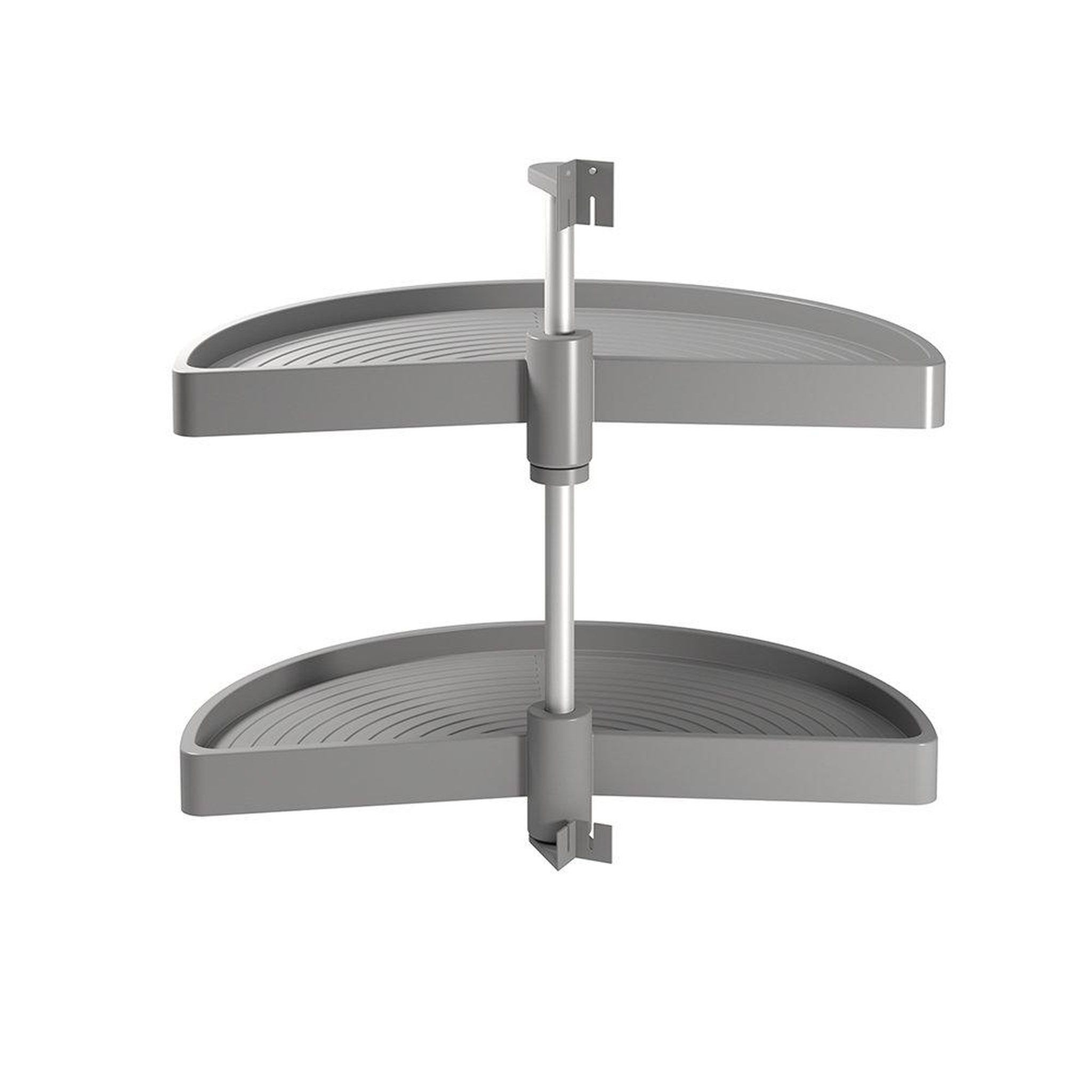 EMUCA SRL Jeu de plateaux Shelvo 1/2 lune pour module 800 mm en plastique gris