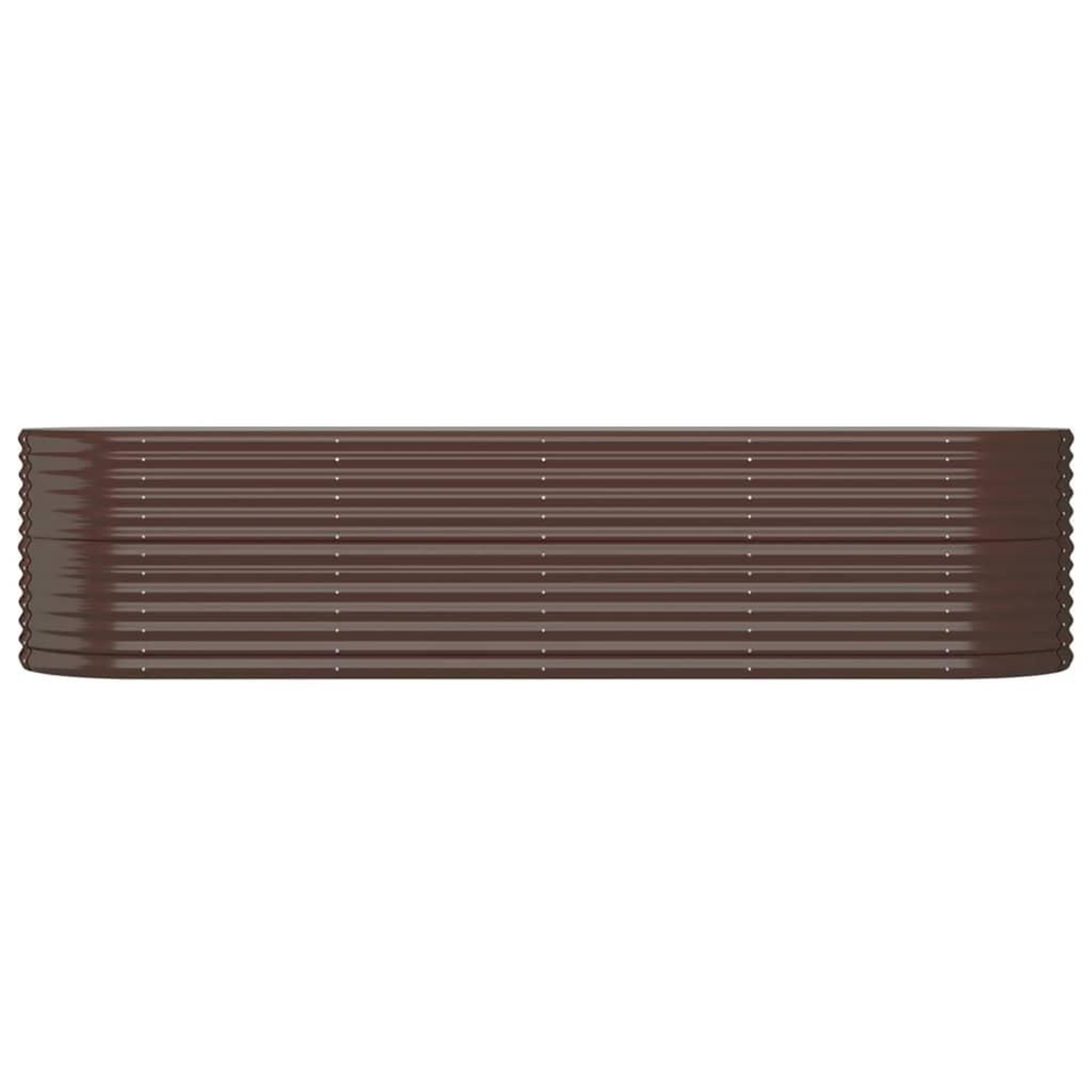 Voir la diapositive 3 : VIDAXL Lit sureleve de jardin Acier enduit de poudre marron
