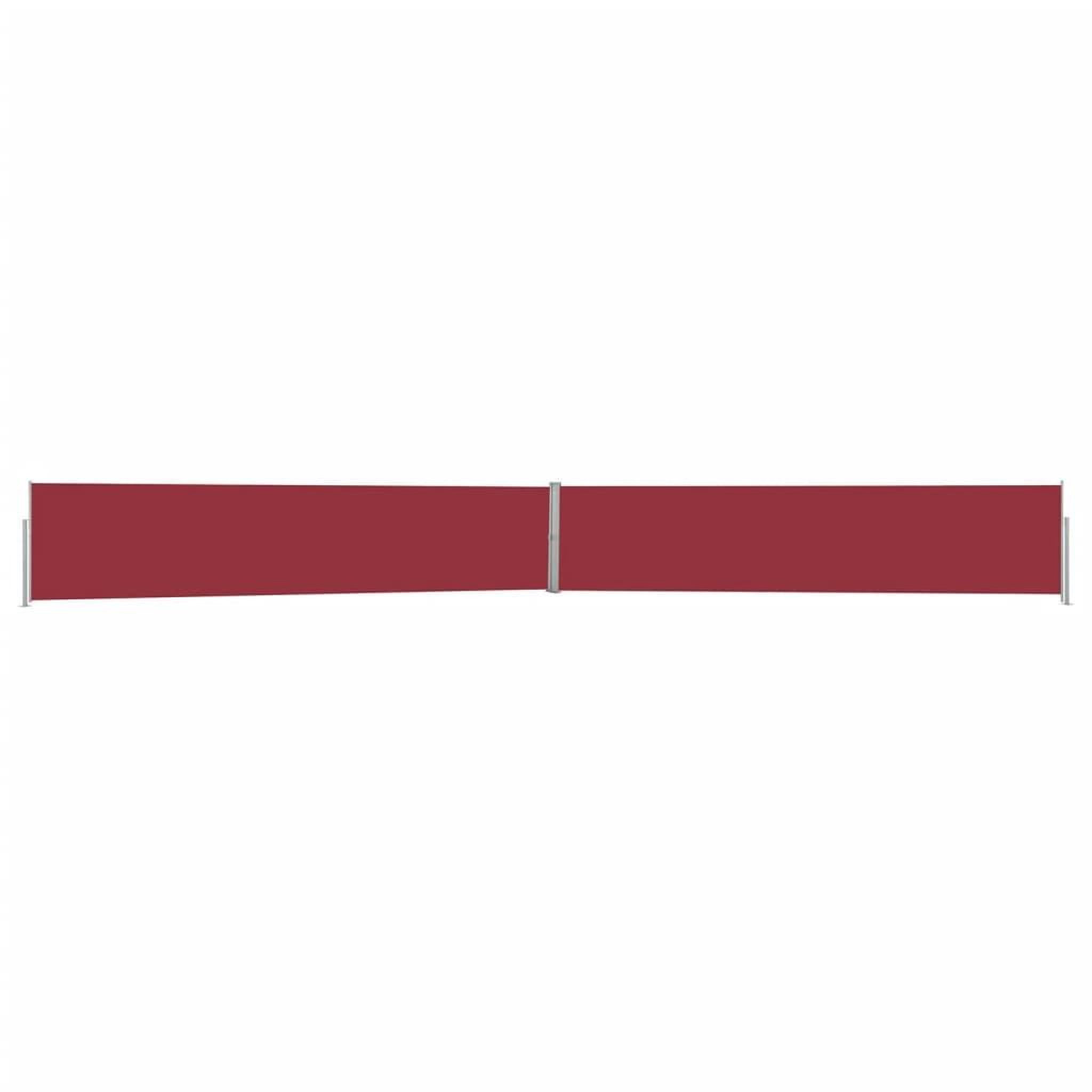 Voir la diapositive 1 : VIDAXL Auvent lateral retractable de patio 140x1200 cm Rouge