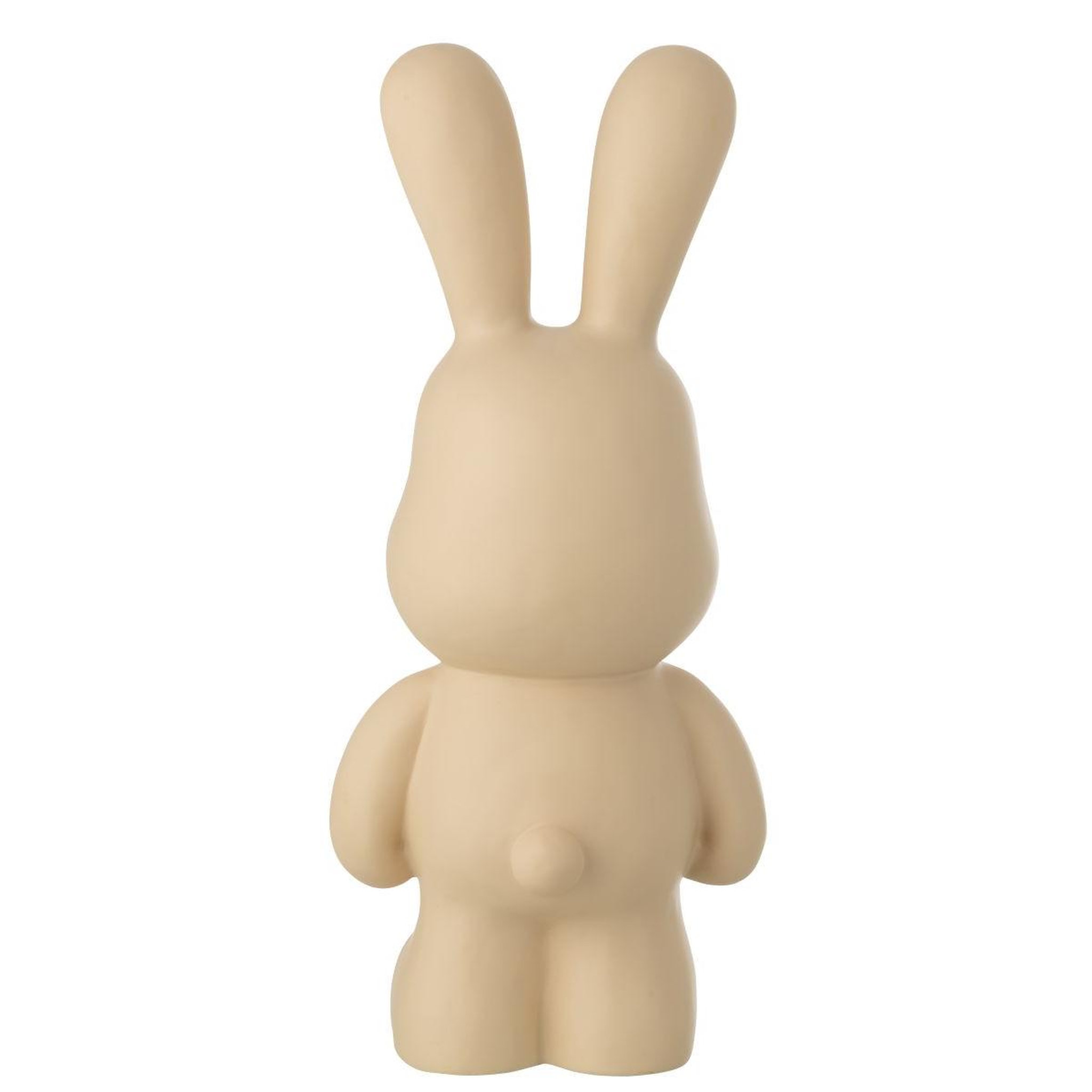 Voir la diapositive 3 : J-LINE Statue lapin en résine  eddy  59cm beige