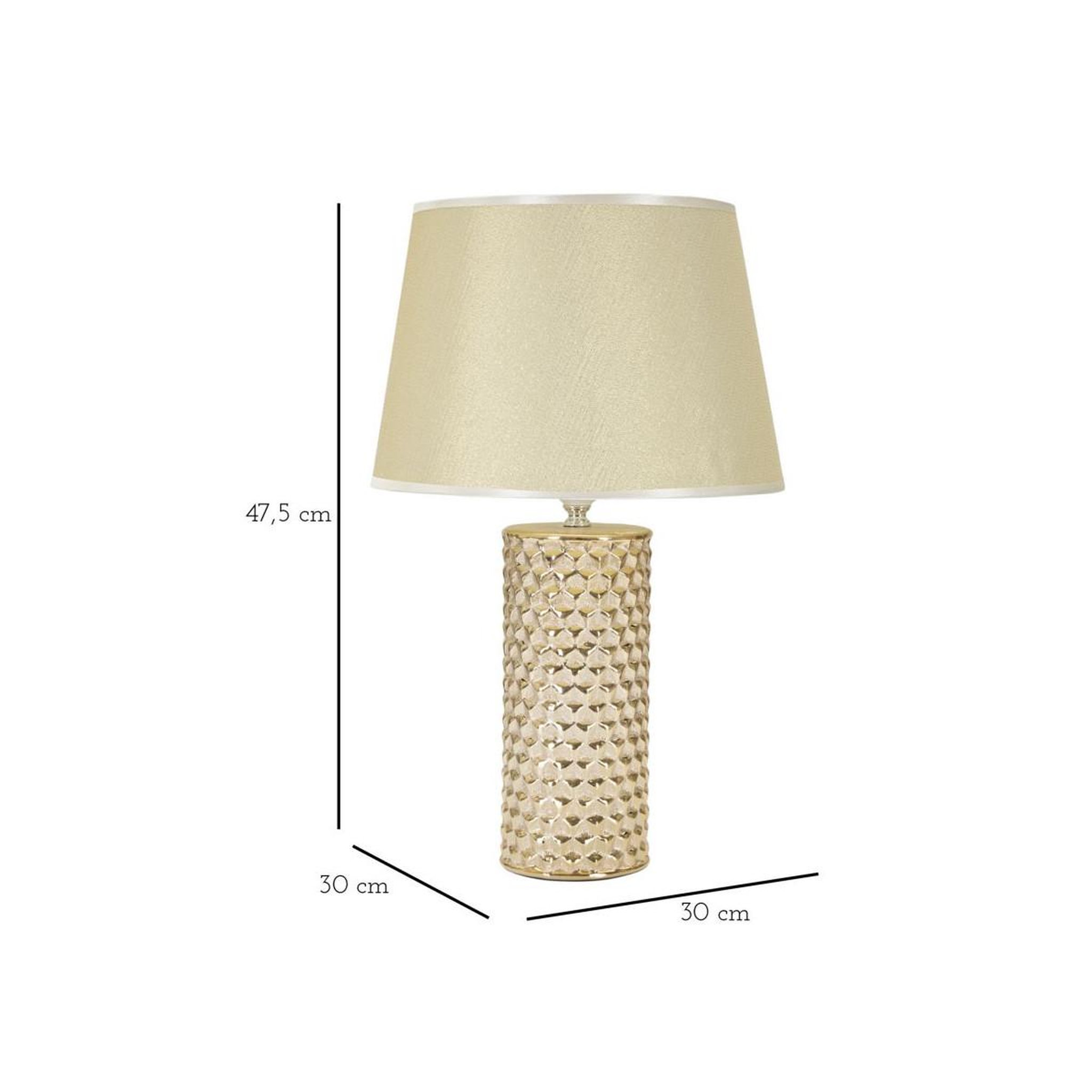 Voir la diapositive 5 : Paris Prix Lampe à poser design  glam  47cm or