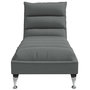 Voir la diapositive 4 : VIDAXL Chaise longue de massage avec coussins gris fonce tissu