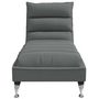 Voir la diapositive 4 : VIDAXL Chaise longue de massage avec coussins gris fonce tissu