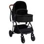 Voir la diapositive 3 : VIDAXL Poussette pour bebe 3-en-1 Anthracite et noir Acier