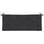 Voir la diapositive 5 : VIDAXL Coussins de banc jardin lot de 2 noir 120x50x7 cm tissu Oxford