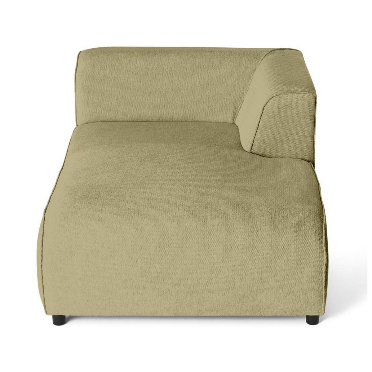 LISA DESIGN Suaro - module d'assise méridienne droit en tissu texturé