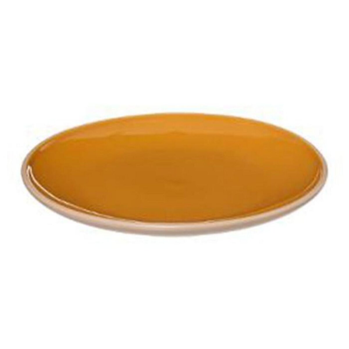 SECRET DE GOURMET Lot de 6 Assiettes à Dessert  Sofia  20cm Moutarde