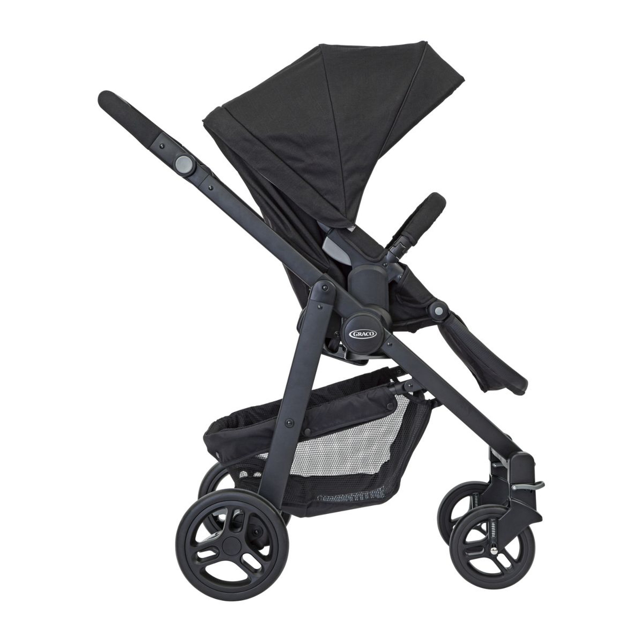 Voir la diapositive 3 : GRACO Poussette confort EVO avec protection pluie