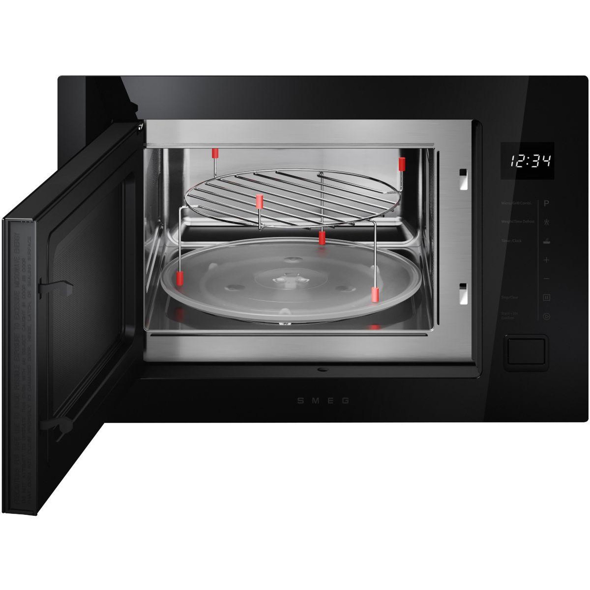 Voir la diapositive 3 : SMEG Micro ondes grill encastrable fmi225bi
