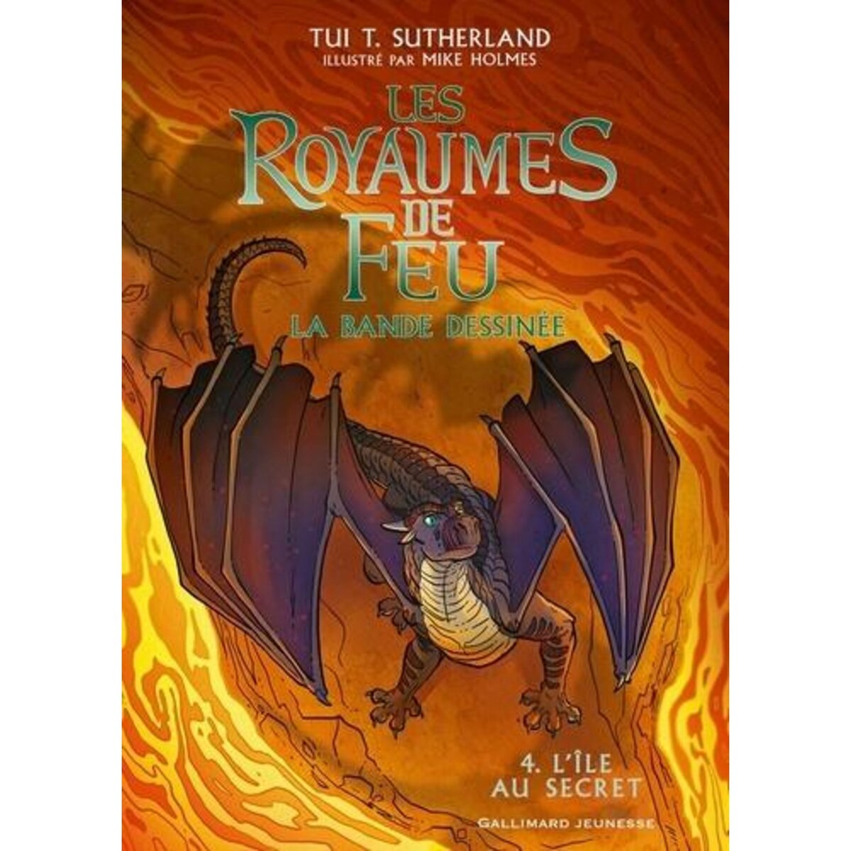 LES ROYAUMES DE FEU - LA BANDE DESSINEE TOME 4 : L'ILE AU SECRET, Sutherland Tui-T