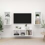 Voir la diapositive 1 : VIDAXL Ensemble de meuble TV 3 pcs Blanc Bois d'ingenierie