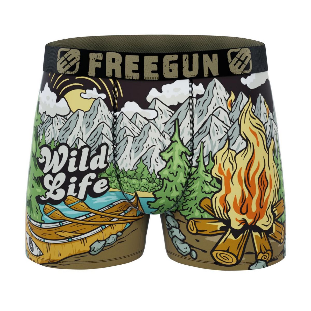 FREEGUN Lot de 3 boxers enfant Outdoor