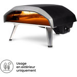 OONI Four à pizza gaz Koda 16 noir pizza 40 cm, préchauffage 20 min, de 155 à 500°C