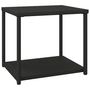 Voir la diapositive 2 : VIDAXL Table d appoint noir 55x45x49 cm résine tressée