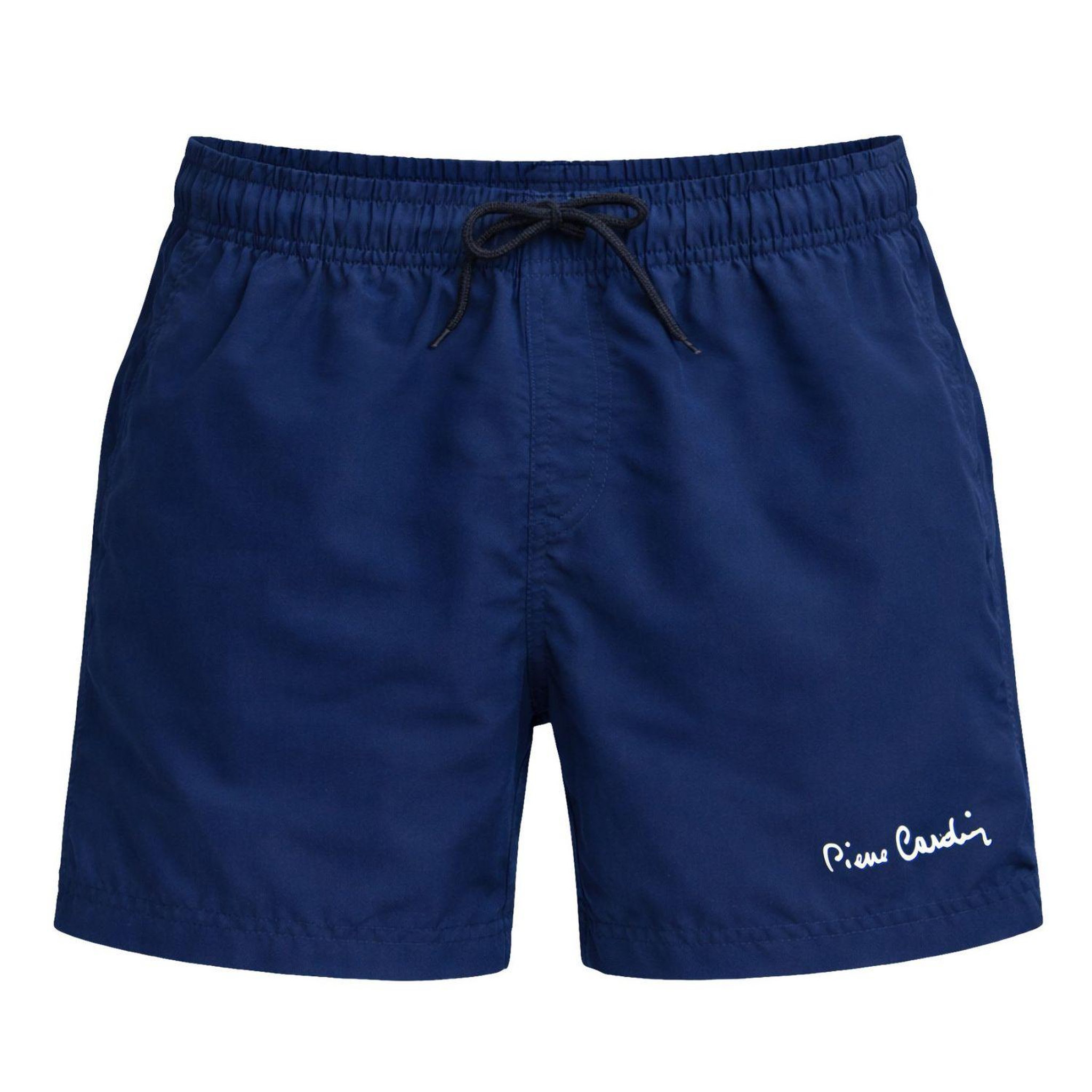 PIERRE CARDIN Boardshort homme avec ceinture tout élastiquée basic. Coloris disponibles : Bleu