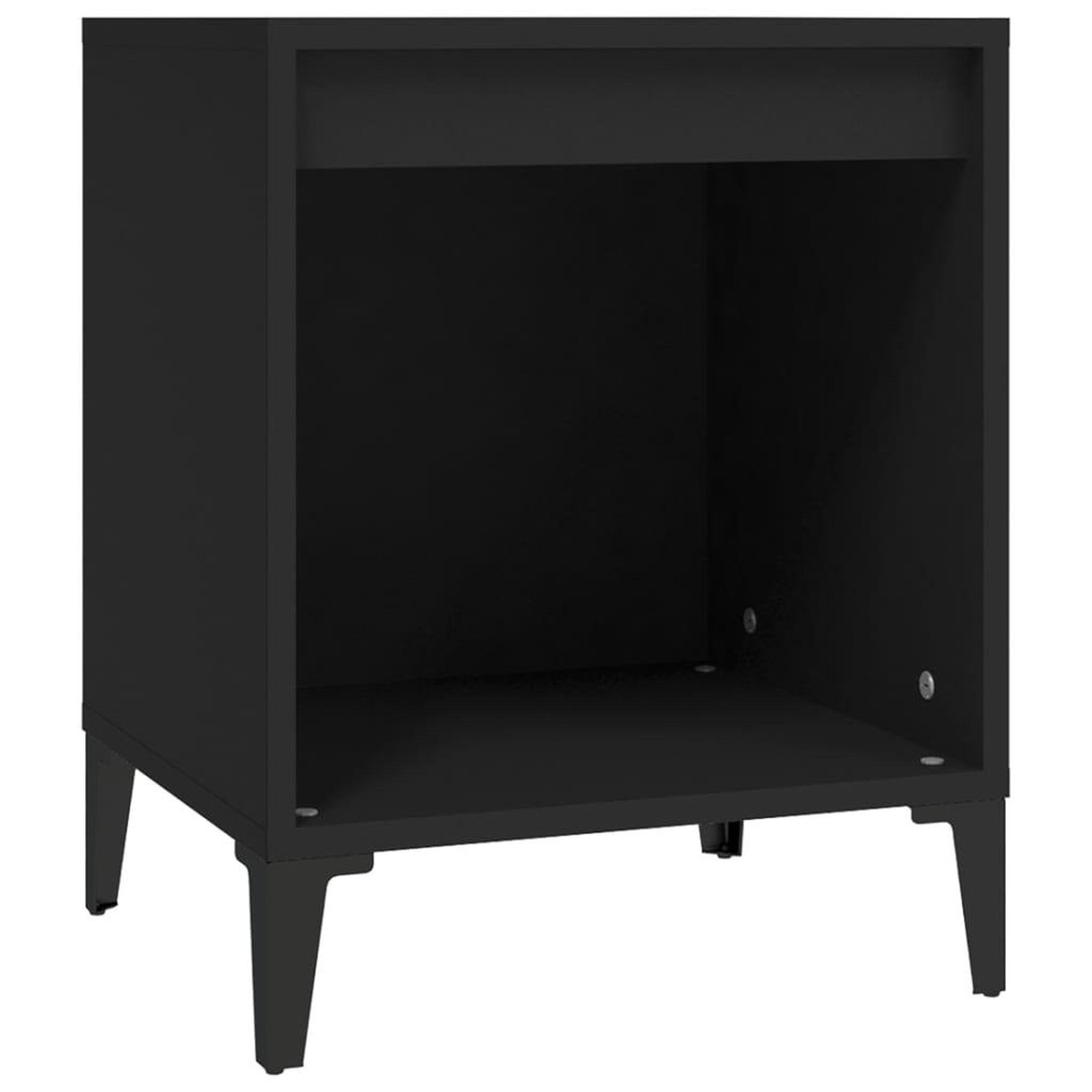 Voir la diapositive 2 : VIDAXL Table de chevet Noir 40x35x50 cm