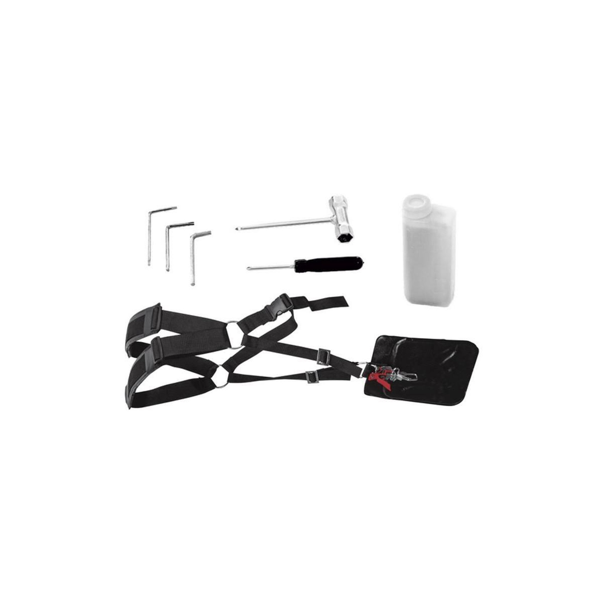 Voir la diapositive 4 : VITO Garden Débroussailleuse thermique 52 cm3 moteur 2t 1,9 cv harnais + lame 3 dents ø 25.5 cm vito