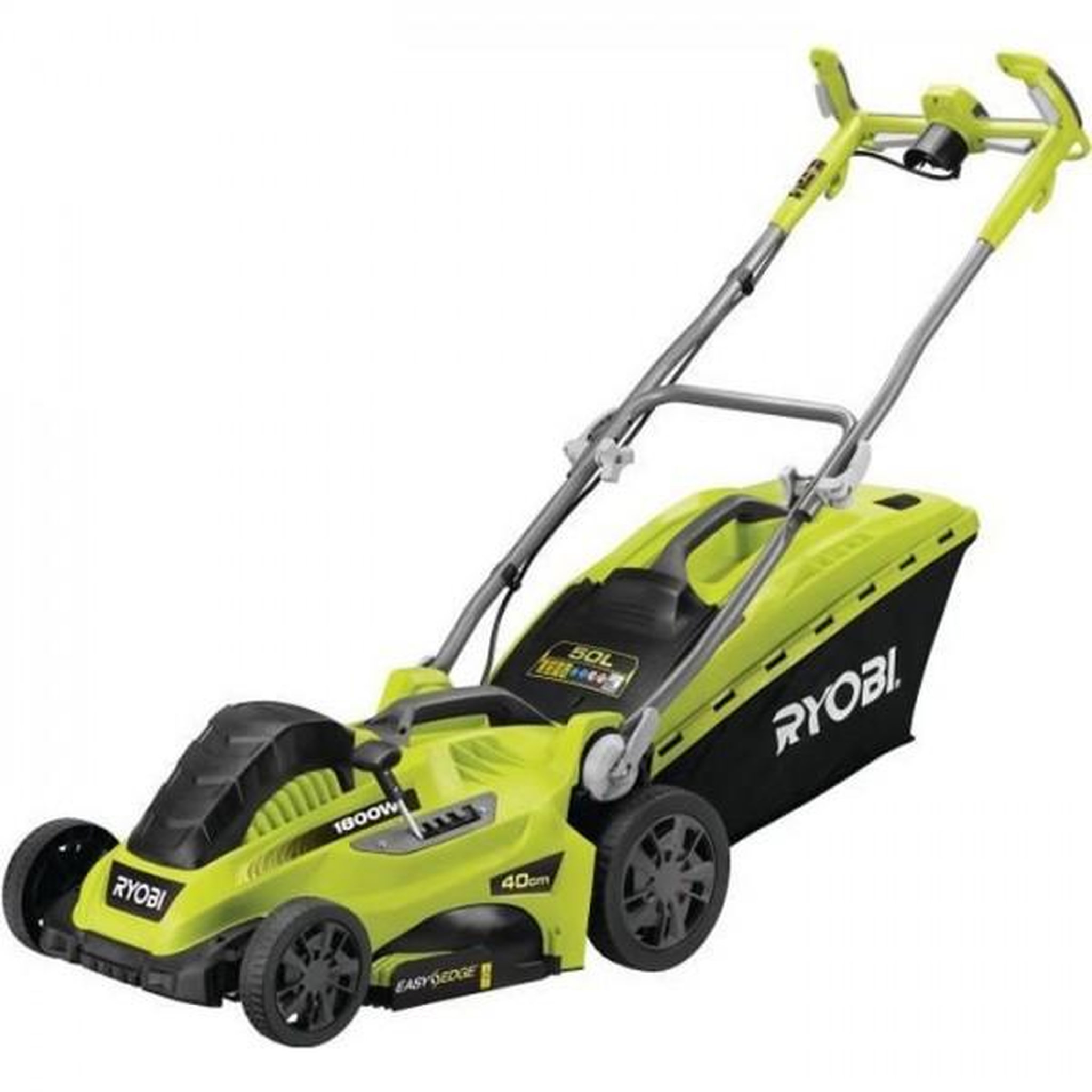 Ryobi Tondeuse a Gazon RYOBI -   1800 W - Ø coupe 40 cm - ramassage et mulching - double poignée Vertebrae™ - RLM18E40H