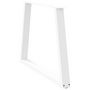 Voir la diapositive 4 : VIDAXL Pieds de table a manger forme de V 2 pcs blanc 90x(72-73,3) cm