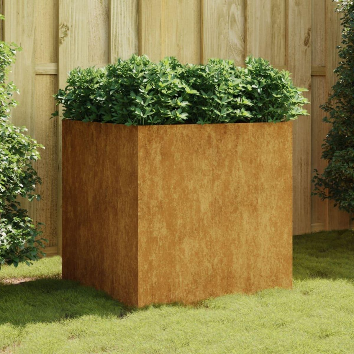 VIDAXL Jardiniere 80x80x80 cm acier corten