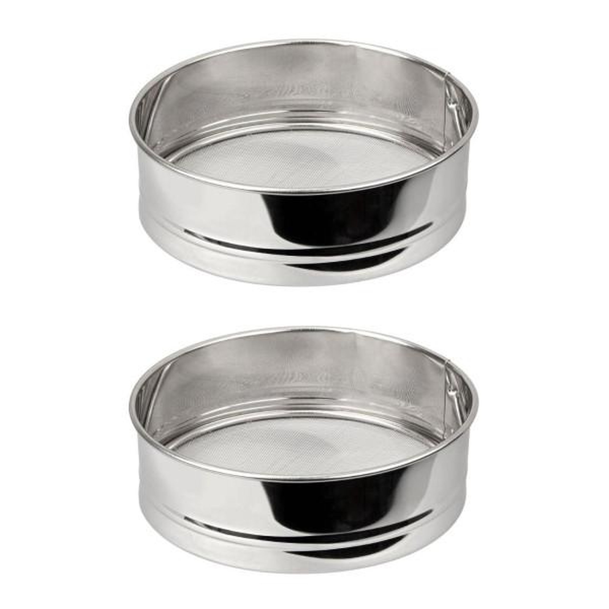 Voir la diapositive 1 : Fackelmann Ensemble de 2 tamis de cuisine inox extra fin - fackelmann - basic - 18 cm