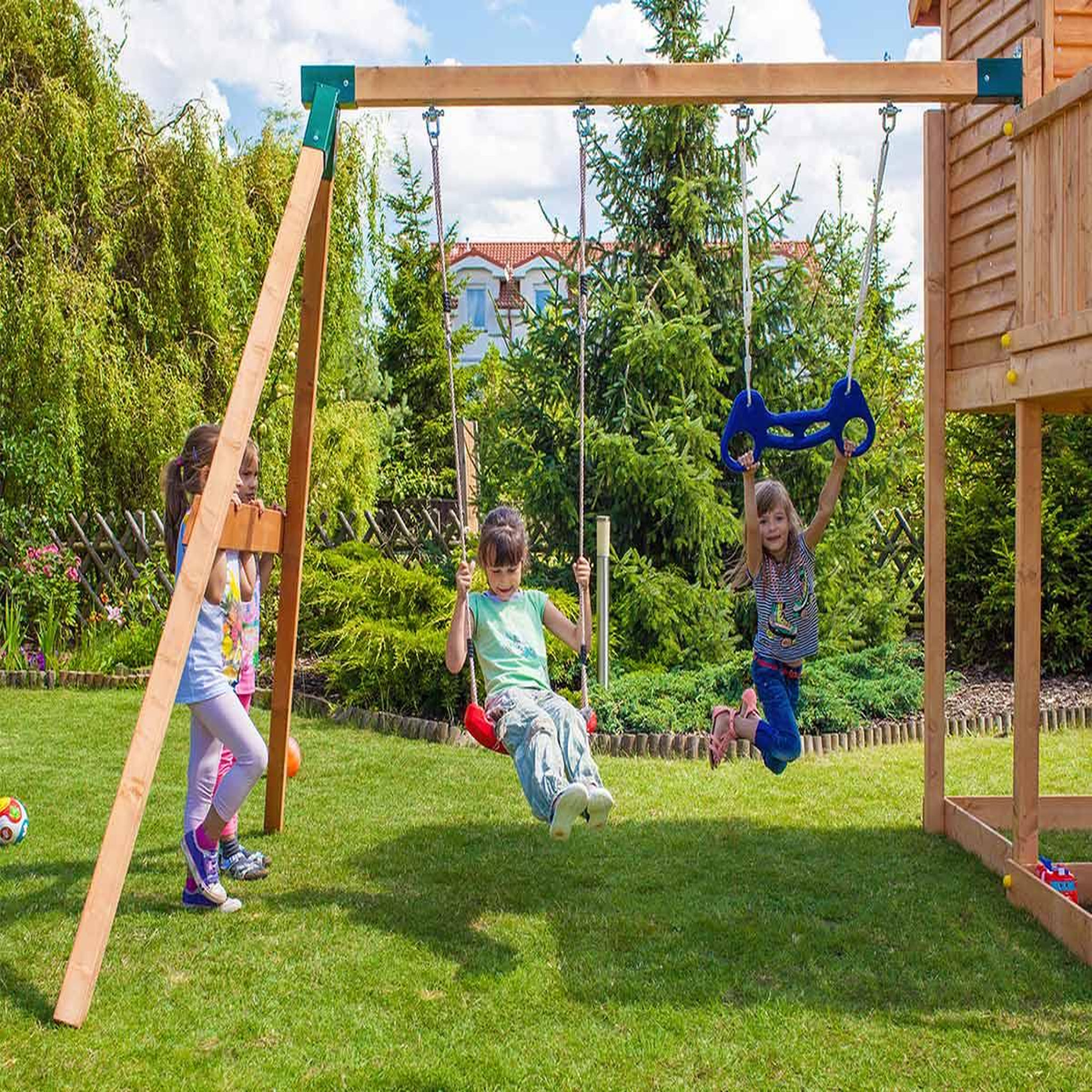 Voir la diapositive 3 : Fungoo Aire de jeux maxi play box - toboggan vert - fungoo