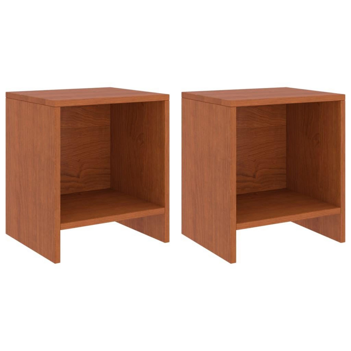 VIDAXL Tables de chevet 2pcs Marron miel 35x30x40cm Bois de pin massif