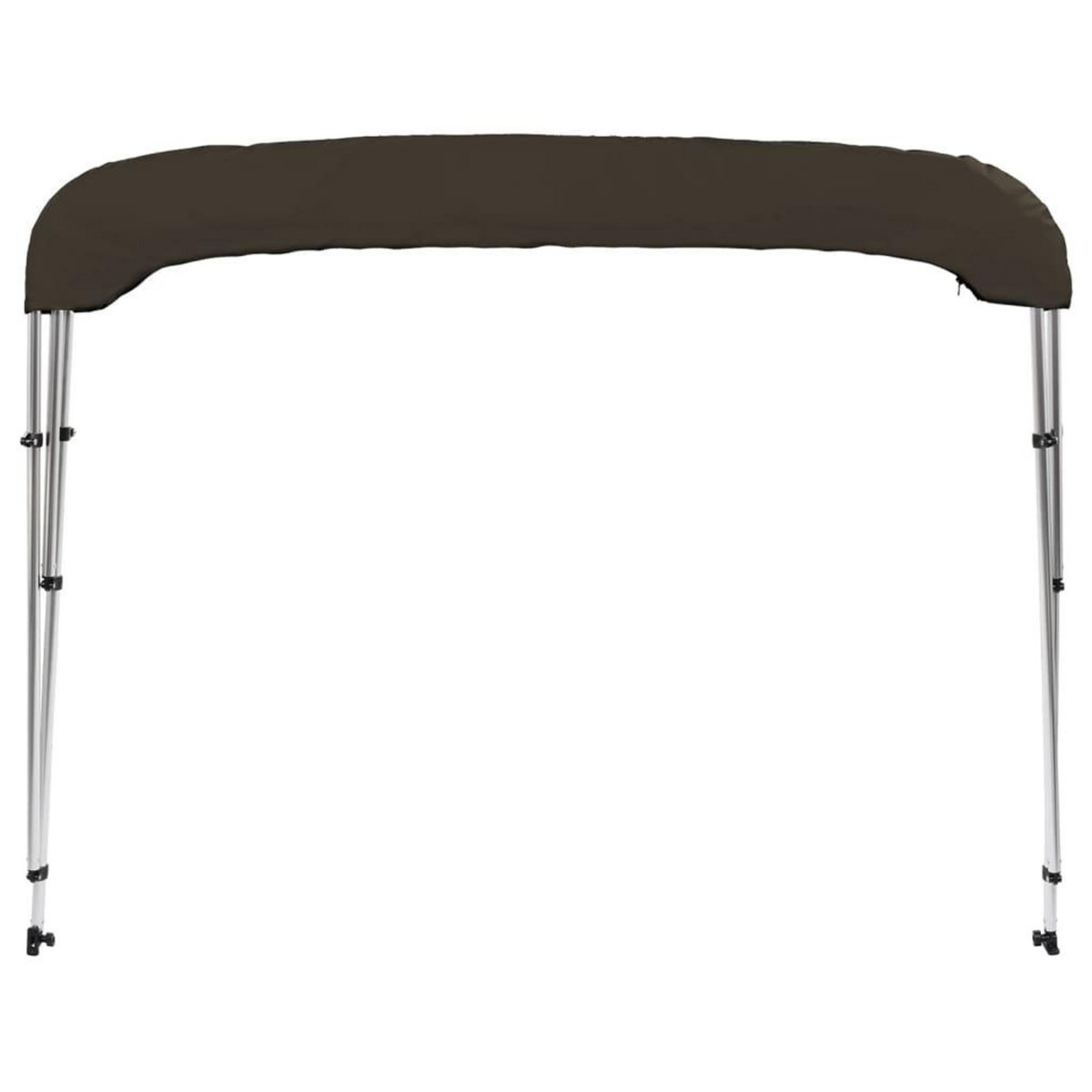 VIDAXL Auvent bimini a 3 arceaux noir 183x180x137 cm