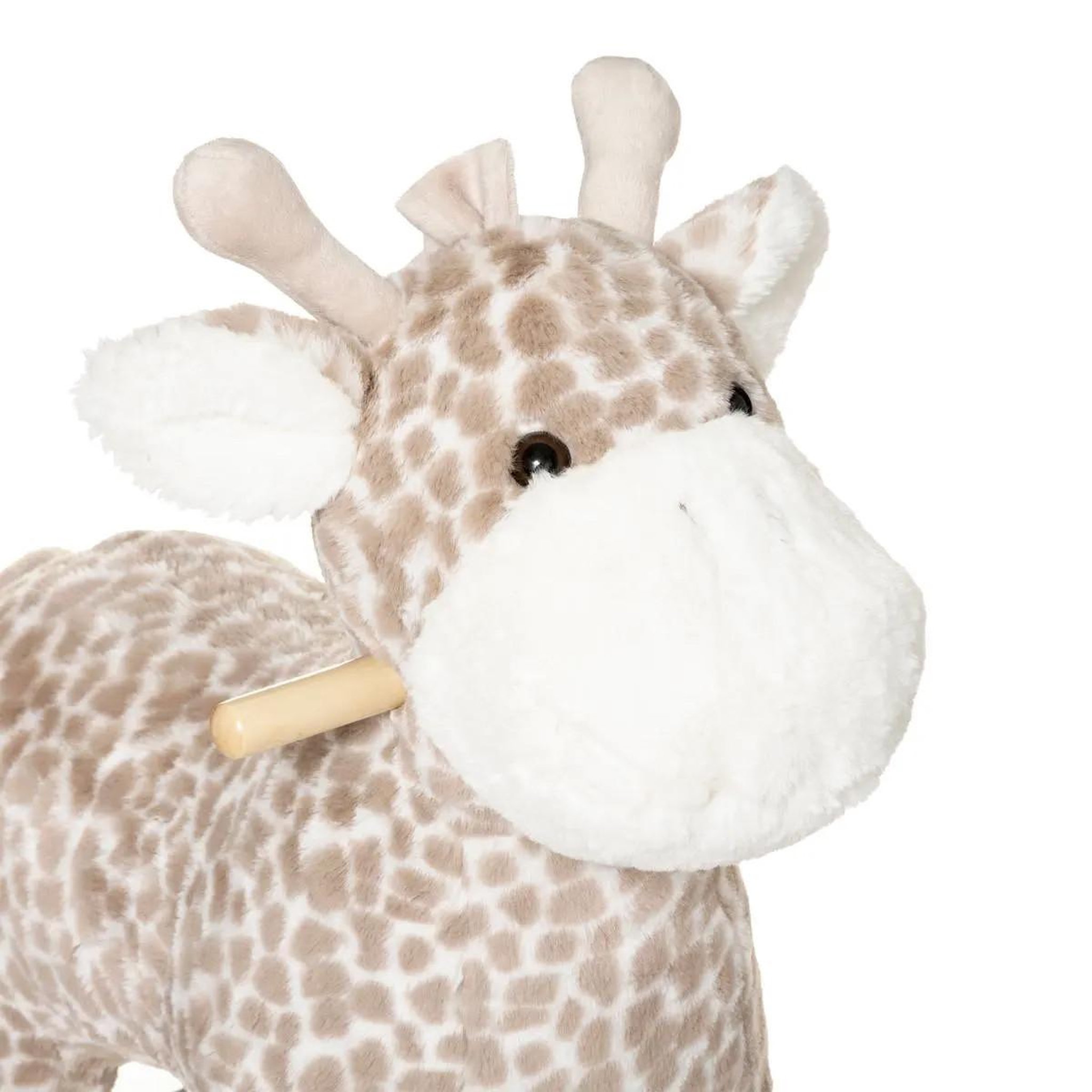 Voir la diapositive 2 : Atmosphera Kids Fauteuil à bascule enfant  girafe  64cm naturel