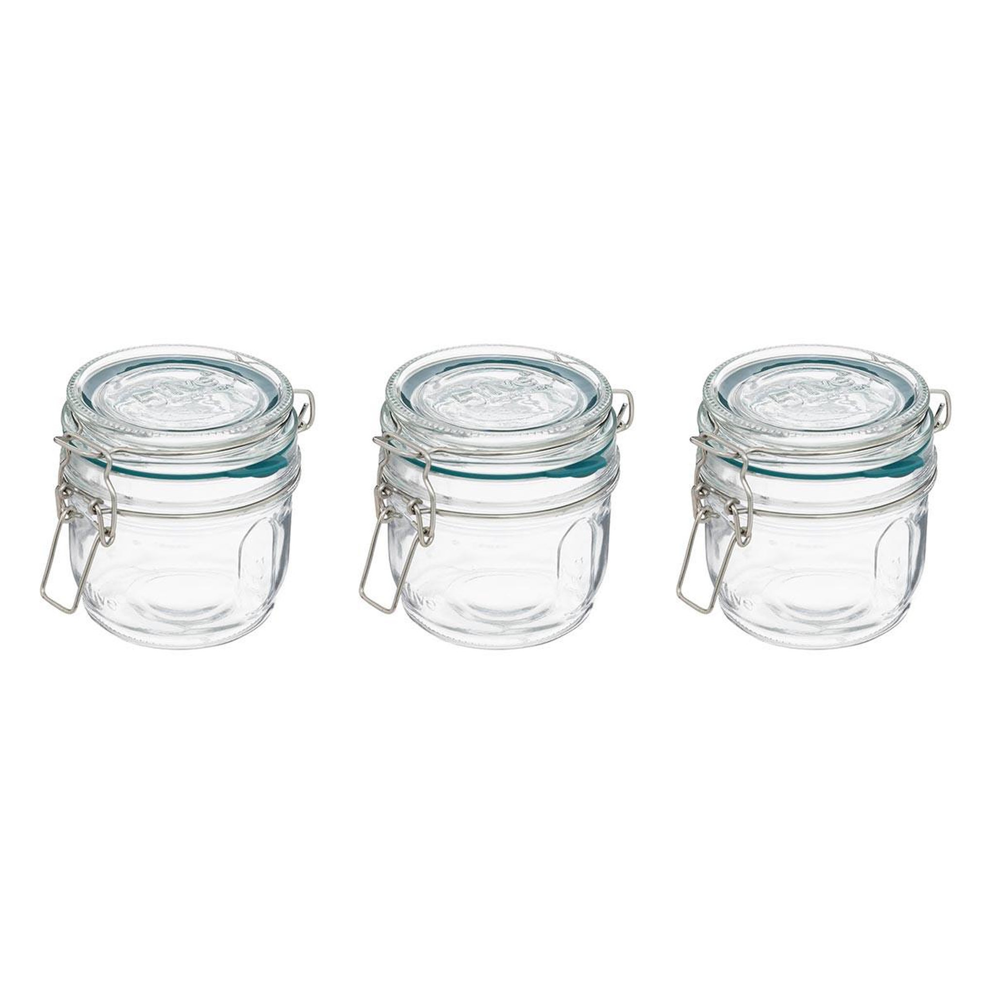 FIVE Lot de 3 bocaux terrines en verre gradué  jarro  0,325l transparent