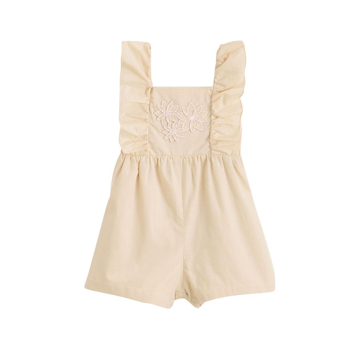 Petit Béguin Barboteuse bébé en popeline Poésie d'été