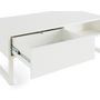 Voir la diapositive 4 : BEST MOBILIER Sofia - table basse - blanc mat - 1 niche - 110 cm