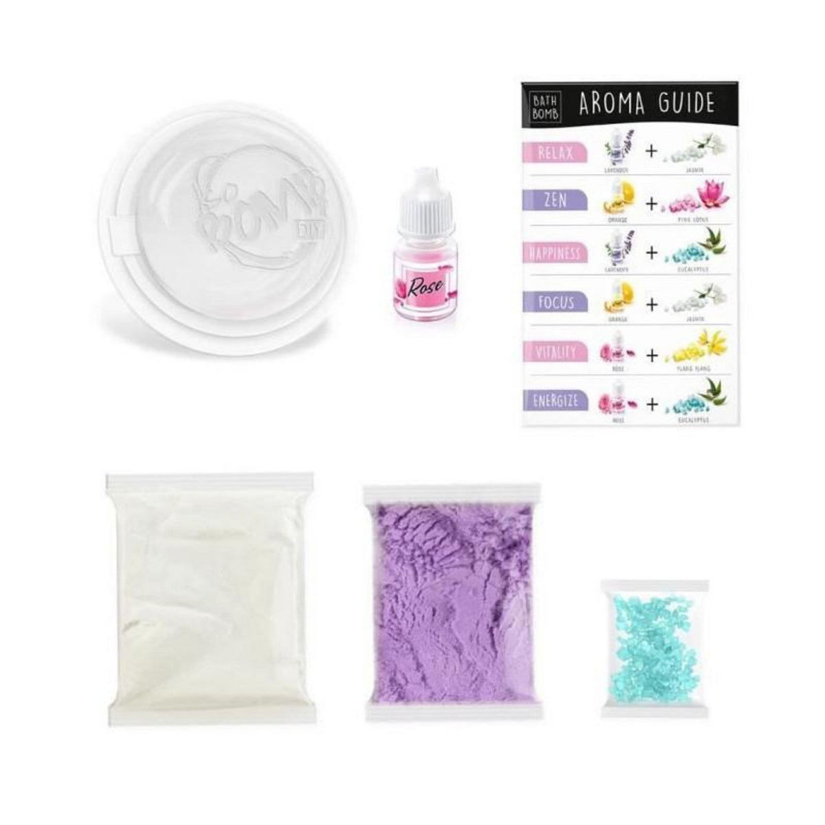 Canal Toys CANAL TOYS - So DIY - Kit a l'unité pour bombe de bain effervescente - Aromathérapie - So Bomb - Bath Bomb 1 pack - BBD 038