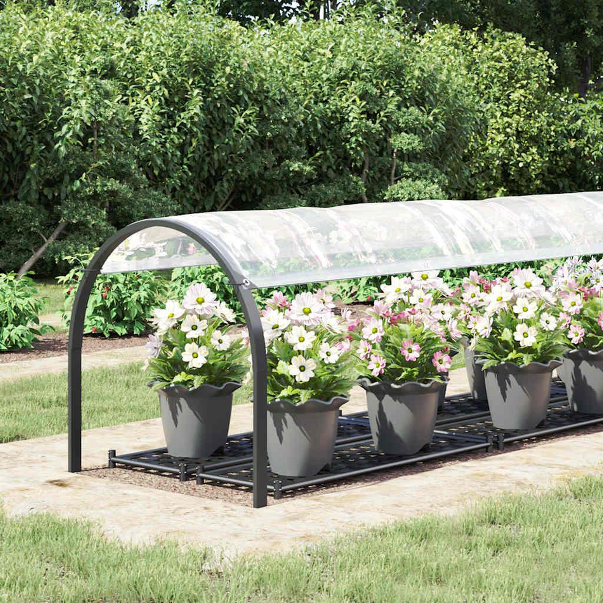 Voir la diapositive 3 : VIDAXL Bache transparente avec œillets 1x4 m polyethylene