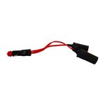 HTC EQUIPEMENT Double prise allume-cigare 12/24V - HTC EQUIPEMENT - Avec prise universelle 10A et Cable rouge 20cm