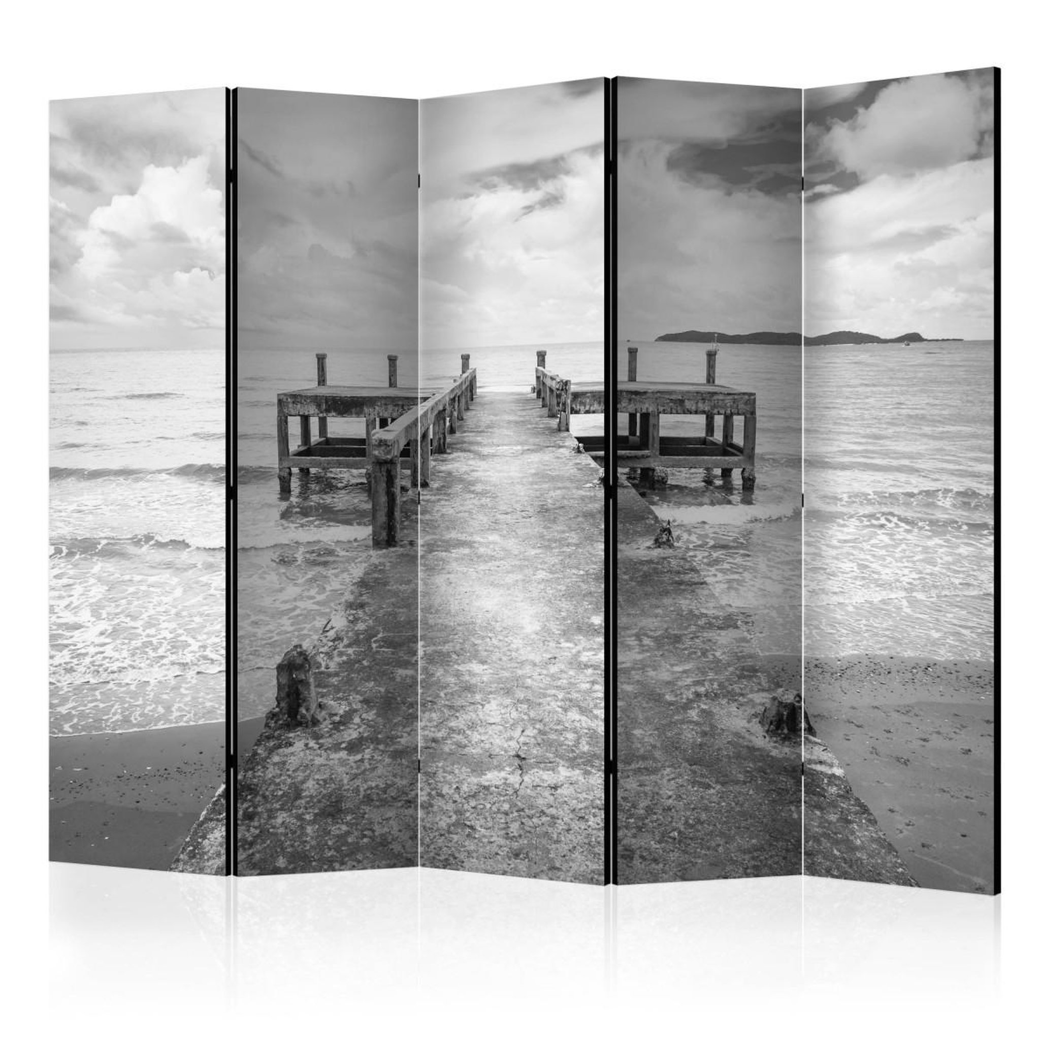 Paris Prix Paravent 5 volets  concrete pier  172x225cm