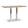 Voir la diapositive 1 : Paris Prix Table Haute Mange-Debout  Pansy  180cm Naturel & Argent