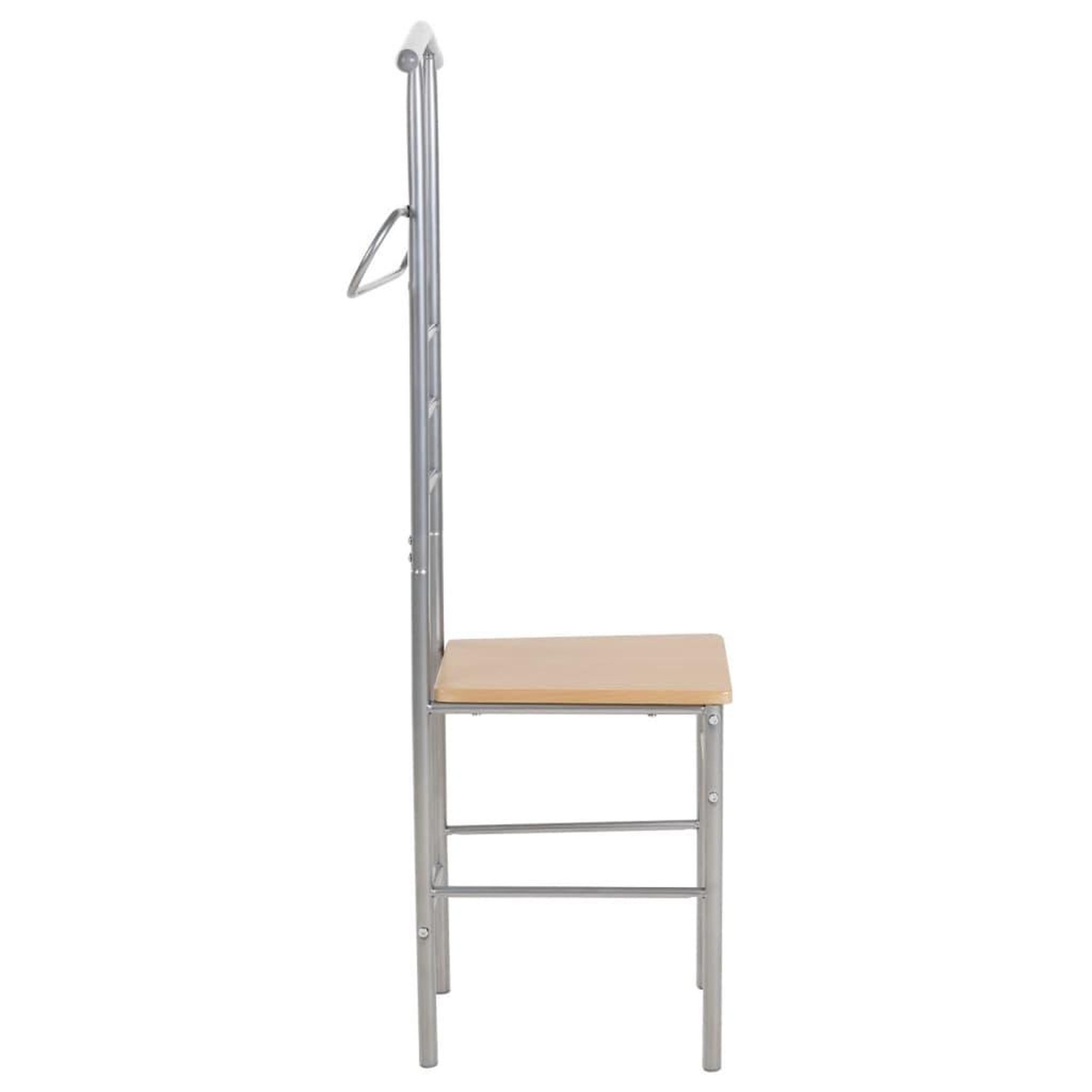 Voir la diapositive 3 : VIDAXL Chaise valet de nuit lot de 2 metal