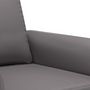 Voir la diapositive 5 : VIDAXL Ensemble de canapes 3 pcs avec coussins Gris Similicuir