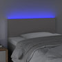 Voir la diapositive 3 : VIDAXL Tete de lit a LED Gris 90x5x78/88 cm Similicuir