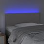 Voir la diapositive 3 : VIDAXL Tete de lit a LED Gris 90x5x78/88 cm Similicuir