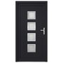 Voir la diapositive 3 : VIDAXL Porte d'entree anthracite 88x200 cm PVC