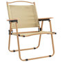 Voir la diapositive 3 : VIDAXL Chaises de camping lot de 2 Beige 54x55x78 cm Tissu Oxford