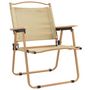 Voir la diapositive 3 : VIDAXL Chaises de camping lot de 2 Beige 54x55x78 cm Tissu Oxford