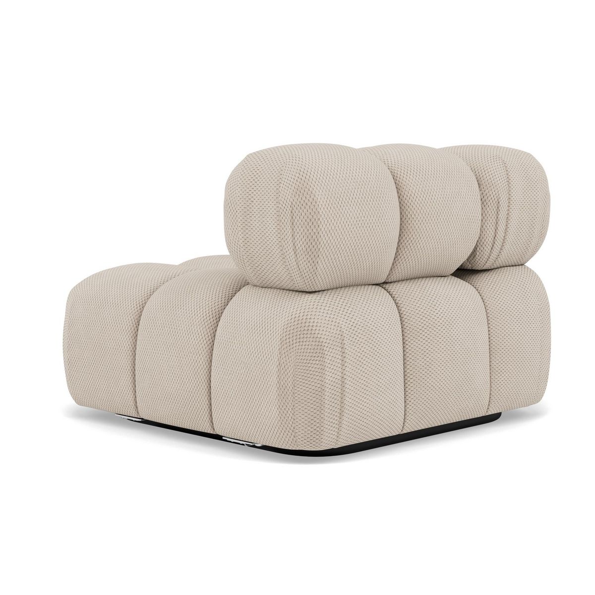 LISA DESIGN Ruby - module d'assise d'angle droit en velours texturé