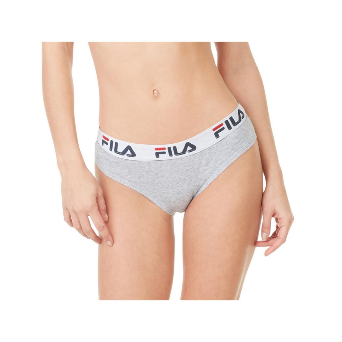FILA Lot de 3 culottes femme en coton FU6043 couleur grise