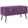 Voir la diapositive 1 : VIDAXL Banc avec compartiment de rangement 80 cm Violet Velours