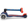 Voir la diapositive 2 : Micro Trottinette 3 Roues Mini  Deluxe Bleu Marine Pliable LED